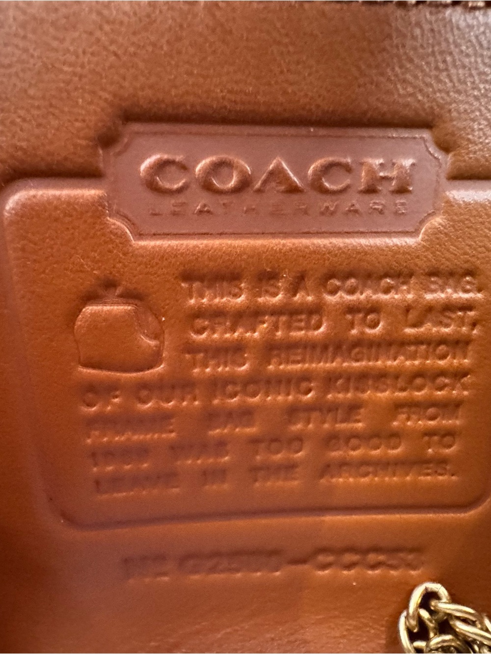 Coach Crystal Signature Brown Jacquard Kisslock 16 Bag - *NEW* - Picture 8 of 9
